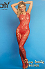 7562 Sexy Lingerie чулок боди красный 42-48