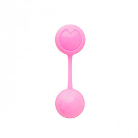 B009R4SPGTG Вагинальные шарики с вибрацией, Силикон + ABS пластик, розовые 3.5cm