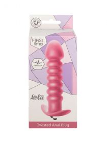 5007-01 Анальная пробка с вибрацией Twisted Anal Plug Pink