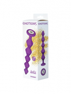 1401-03 АНАЛЬНАЯ ЦЕПОЧКА С КРИСТАЛЛОМ EMOTIONS CHUMMY PURPLE