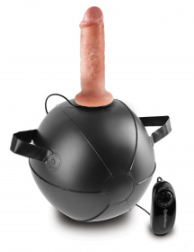 PD5684-21 Мини мяч с вибромассажером и съемной насадкой Vibrating Mini Sex Ball with 6 Dildo