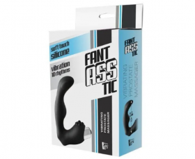 21939 Черный вибромассажер простаты FantASStic Vibrating Prostate Massager - 11,3 см.