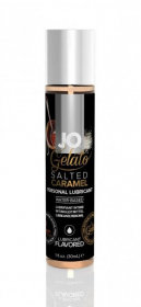 JO41023 Вкусовой лубрикант "Соленая Карамель" на водной основе JO Gelato Salted Caramel (30 мл)