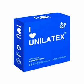3002 ПРЕЗЕРВАТИВЫ UNILATEX "NATURAL PLAIN" классические, 3 шт.