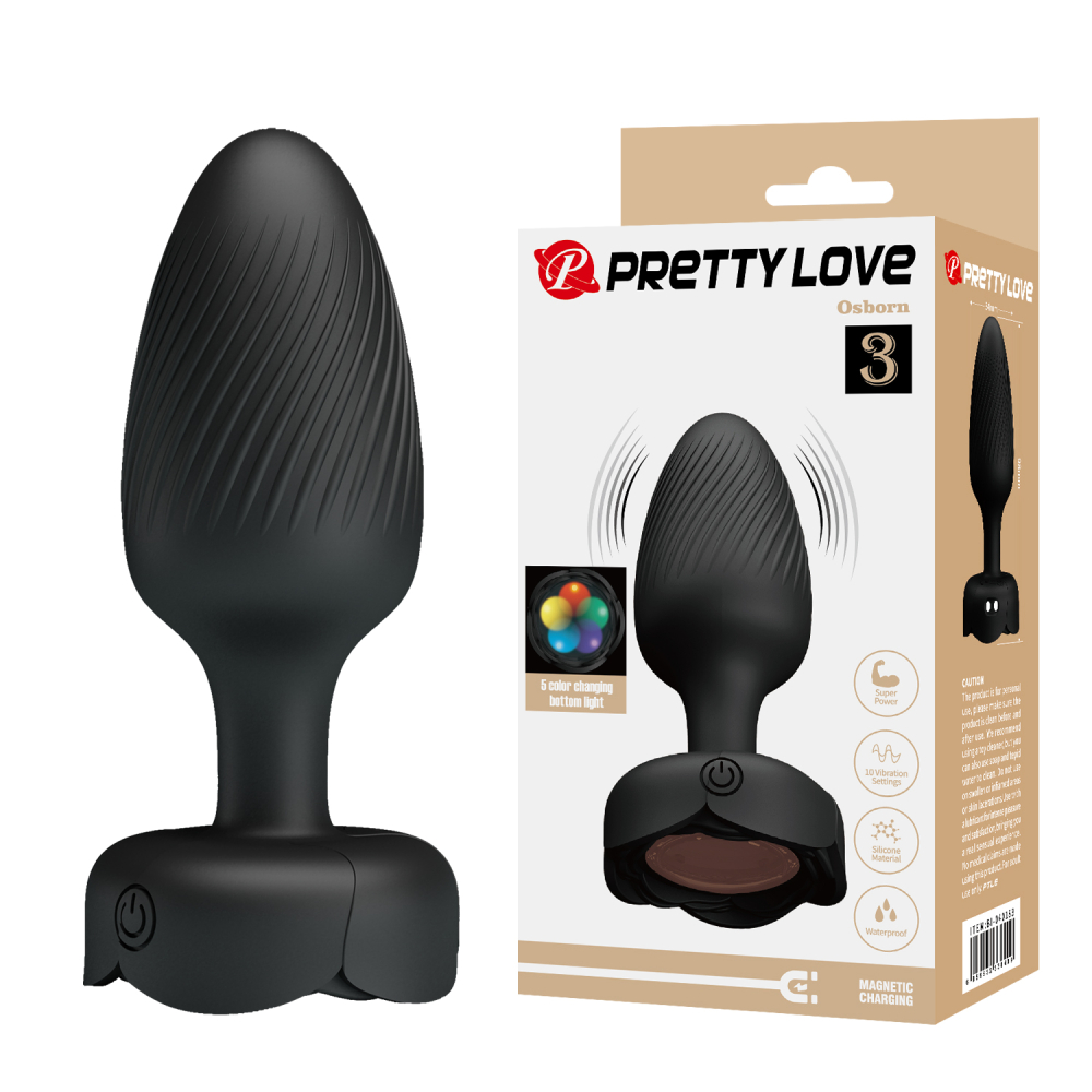 BI-040183 Анальный Вибростимулятор с Подсветкой Pretty Love
