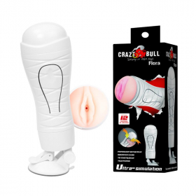 BM-00900T48Z Мастурбатор вагина с вибрацией в тубе Crazy Bull FLORA