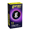 0701-086 ПРЕЗЕРВАТИВЫ GANZO LONG LOVE № 12 BLACK EDITION (пролонгирующие с анестетиком)
