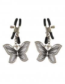 PD3613-00 Зажимы Butterfly Nipple Clamps на соски с подвесками в виде бабочек