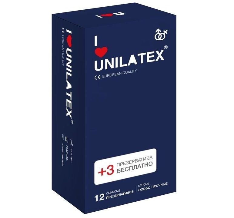 Презервативы UNILATEX  особо прочные12 шт
